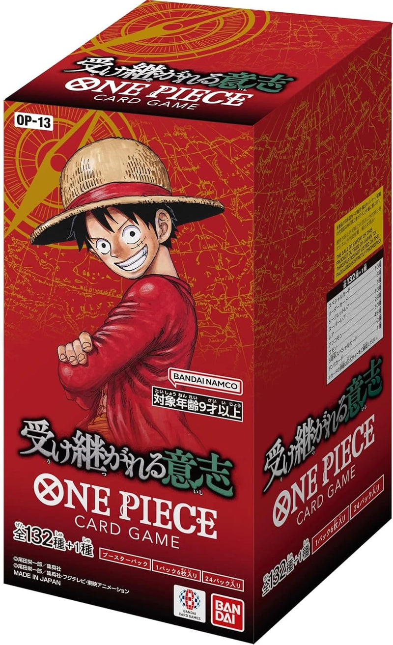 One Piece Card Game OP-13 – Carrying on His Will Booster Display | 24 Booster | Japanisch